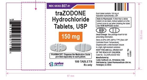 Trazodone: MedlinePlus Drug Information.